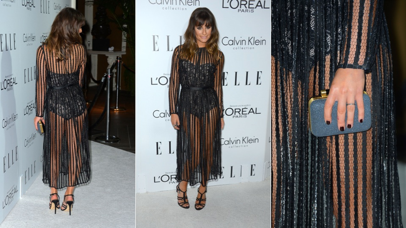 Illustration for article titled Brightly Colored Dresses and Lea Michele's Ass: The Elle Women in Hollywood Party